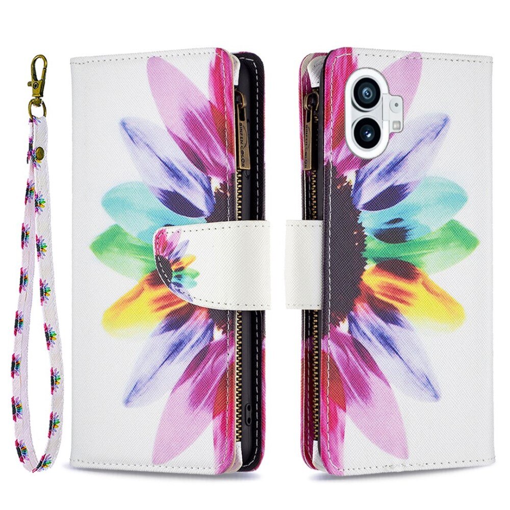 Coque Étui portefeuille Nothing Phone 1 Tournesol