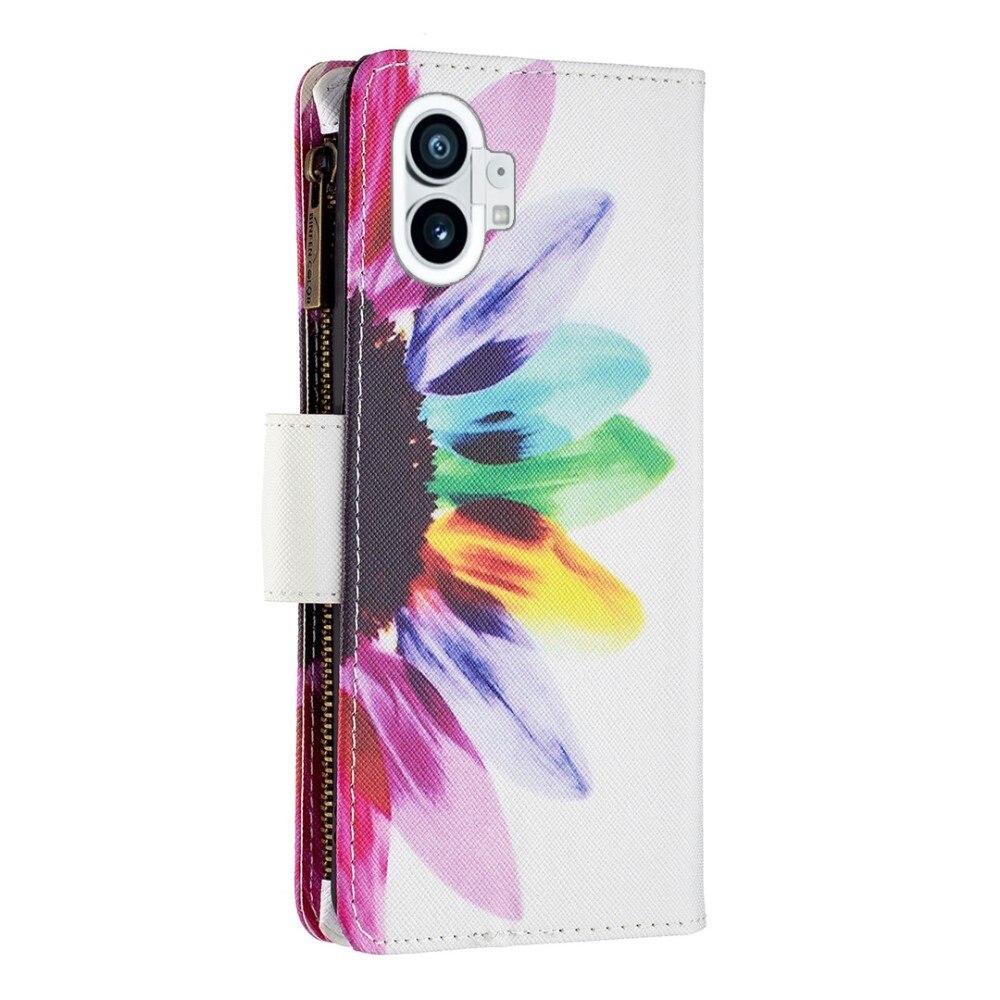 Coque Étui portefeuille Nothing Phone 1 Tournesol