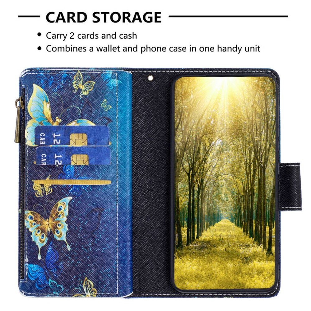 Coque Étui portefeuille Nothing Phone 1 Papillons bleus