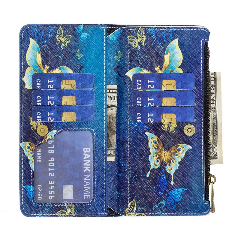 Coque Étui portefeuille Nothing Phone 1 Papillons bleus