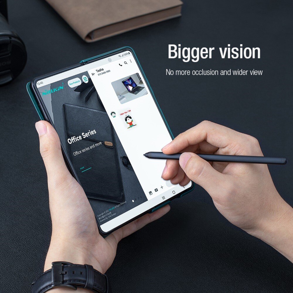 Qin Pro CamShield with Pen slot Samsung Galaxy Z Fold 4 Black