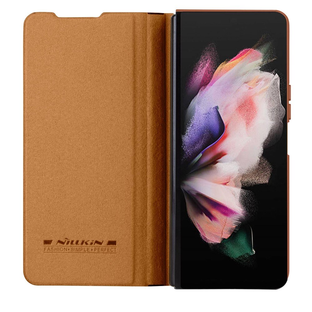 Qin Pro CamShield with Pen slot Samsung Galaxy Z Fold 4 Brown