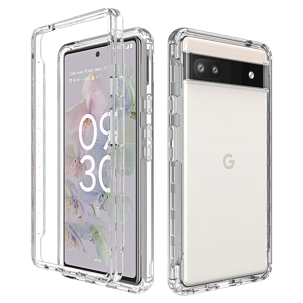 Coque de couverture complète Google Pixel 6a, transparent