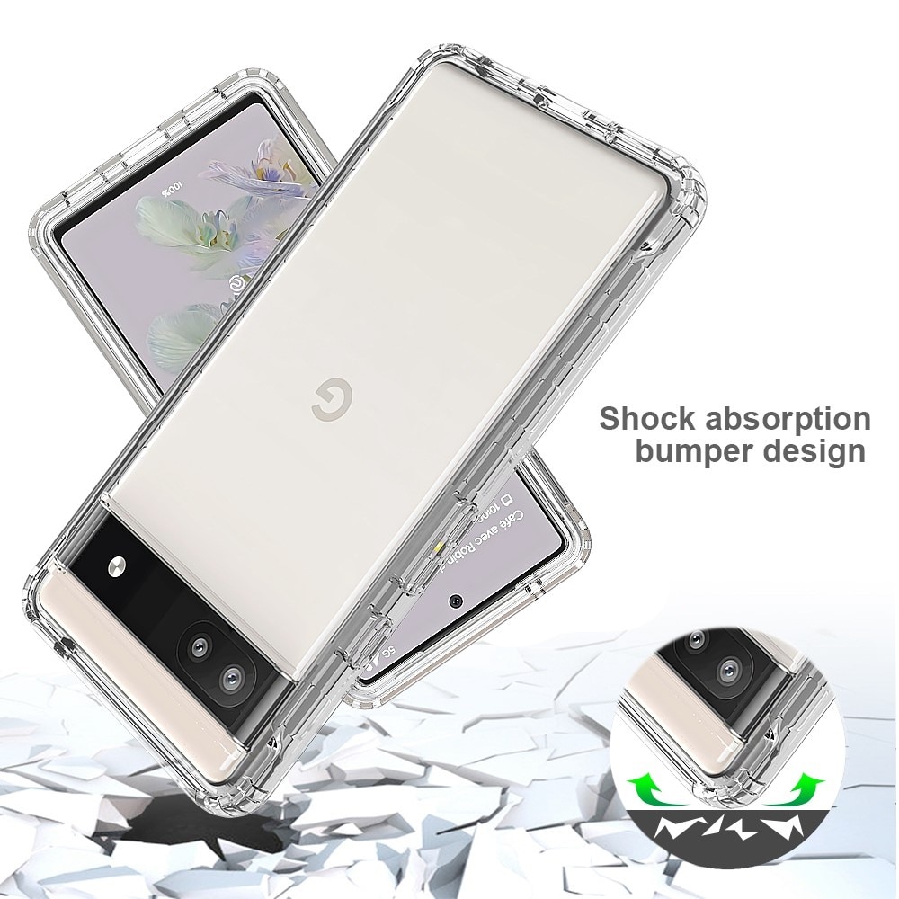 Coque de couverture complète Google Pixel 6a, transparent