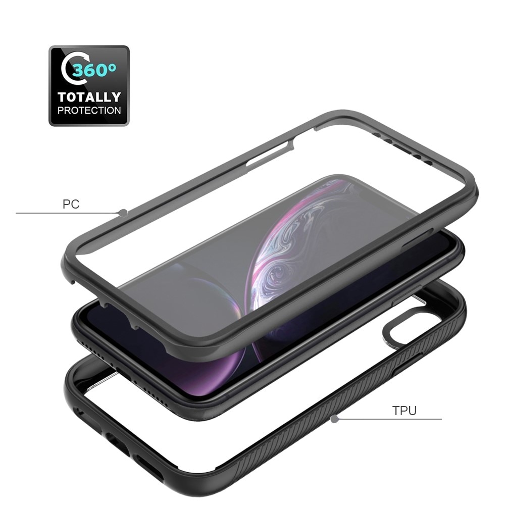 Coque Full Protection iPhone Xr, Noir
