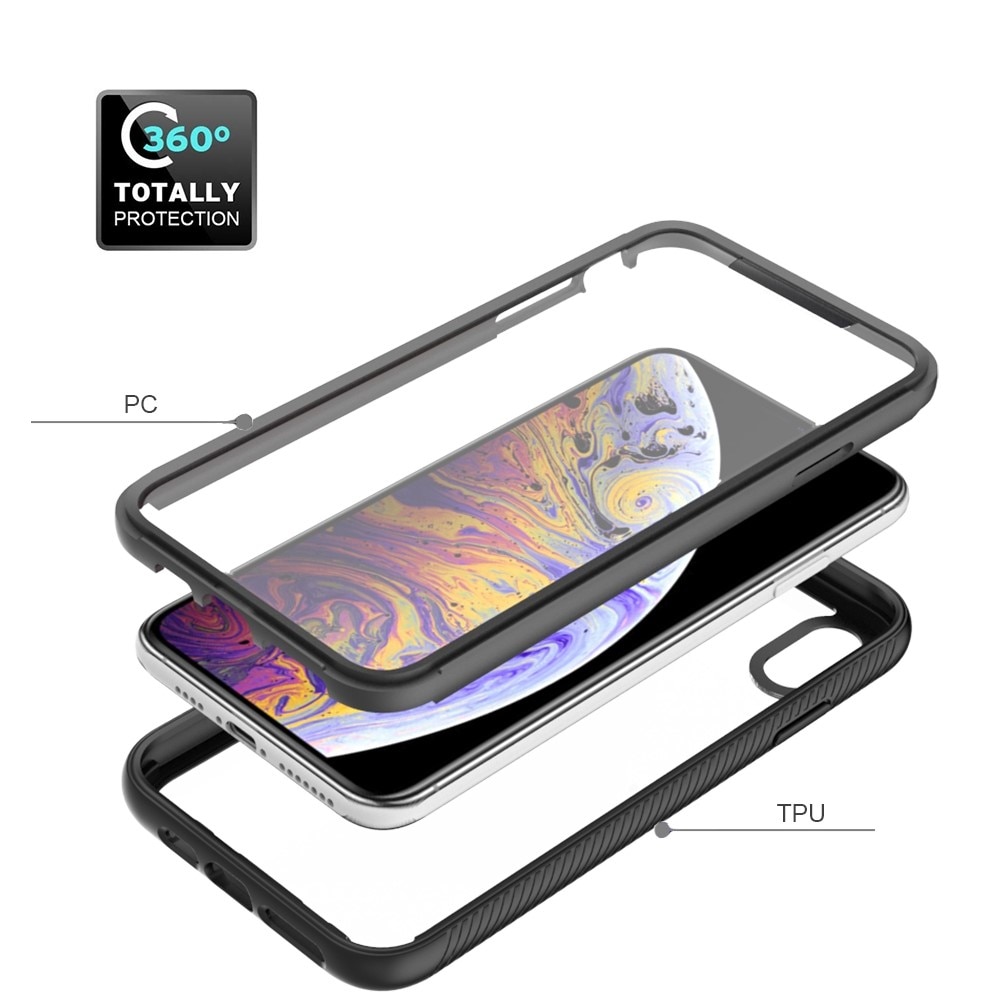 Coque Full Protection iPhone Xs Max, Noir