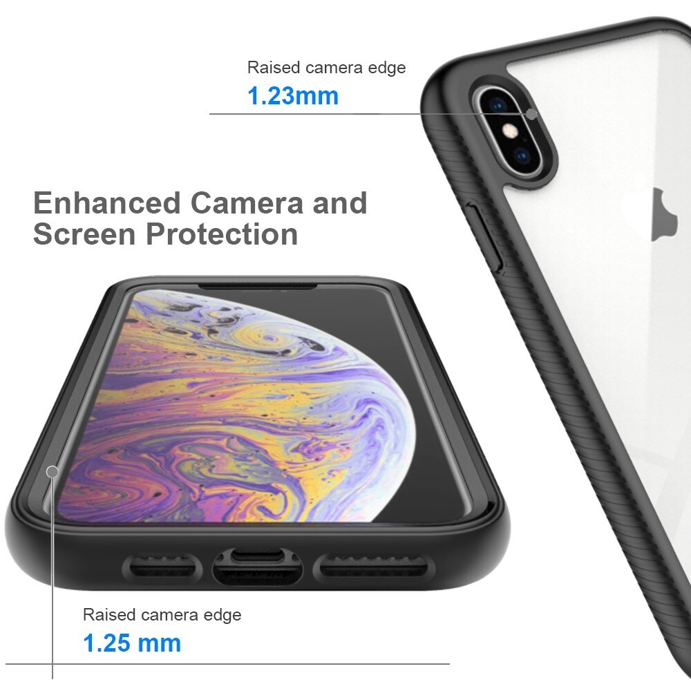 Coque Full Protection iPhone Xs Max, Noir