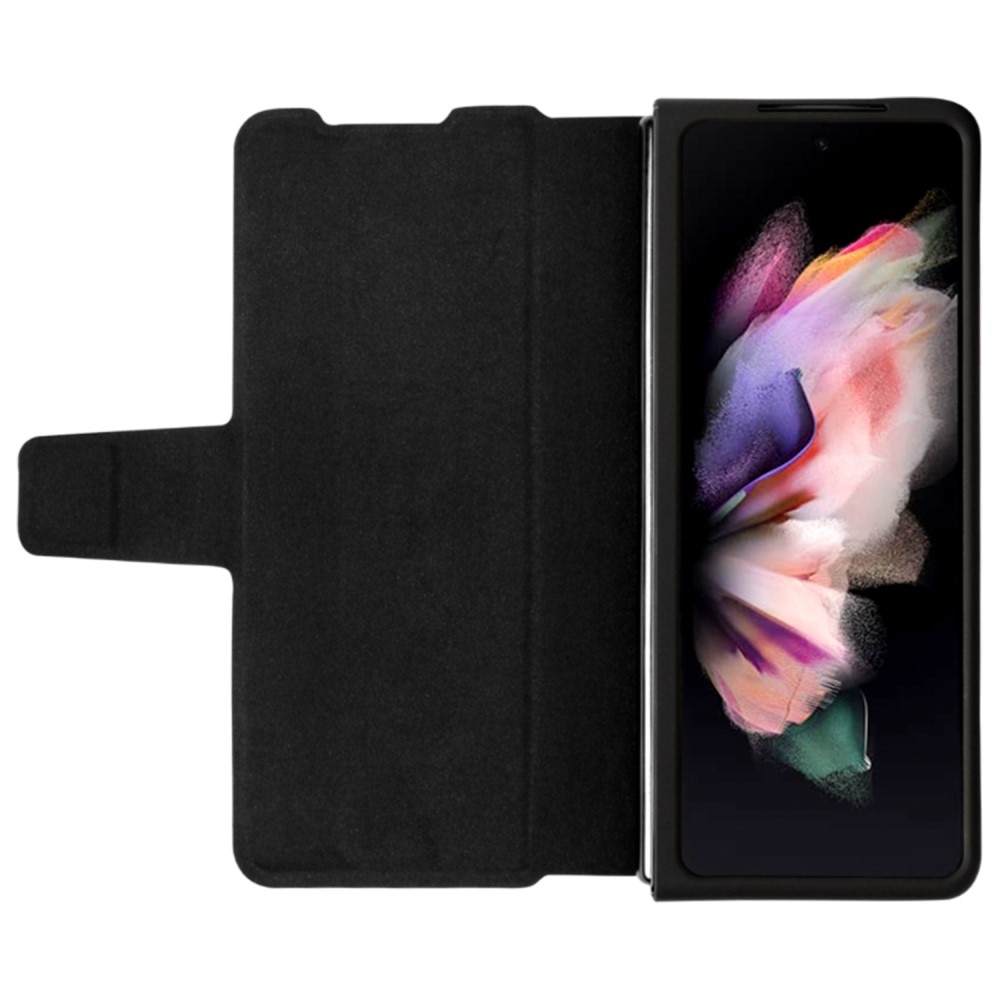 Coque Leather Case with Pen Slot Samsung Galaxy Z Fold 4 Noir