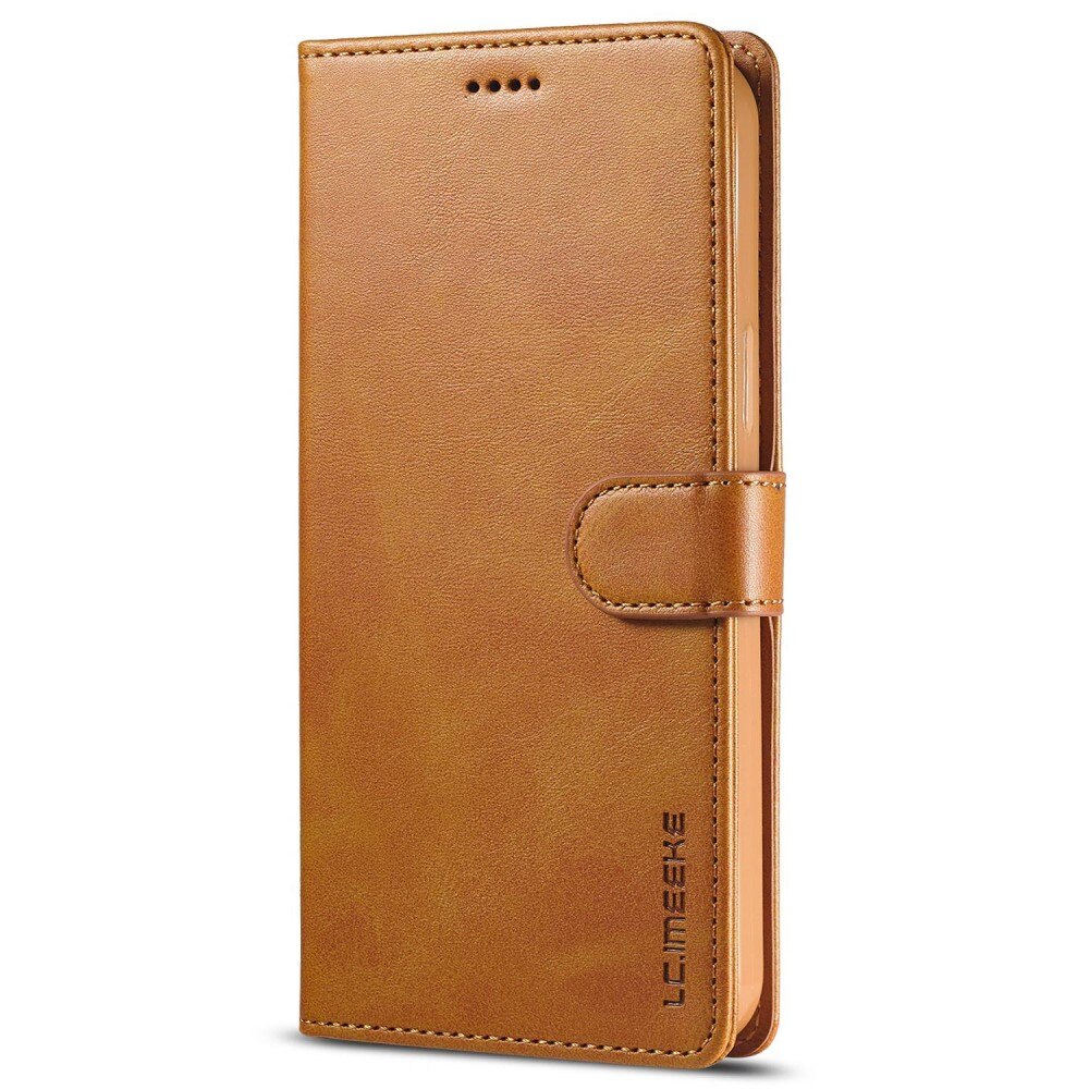 Étui portefeuille iPhone 14 Cognac