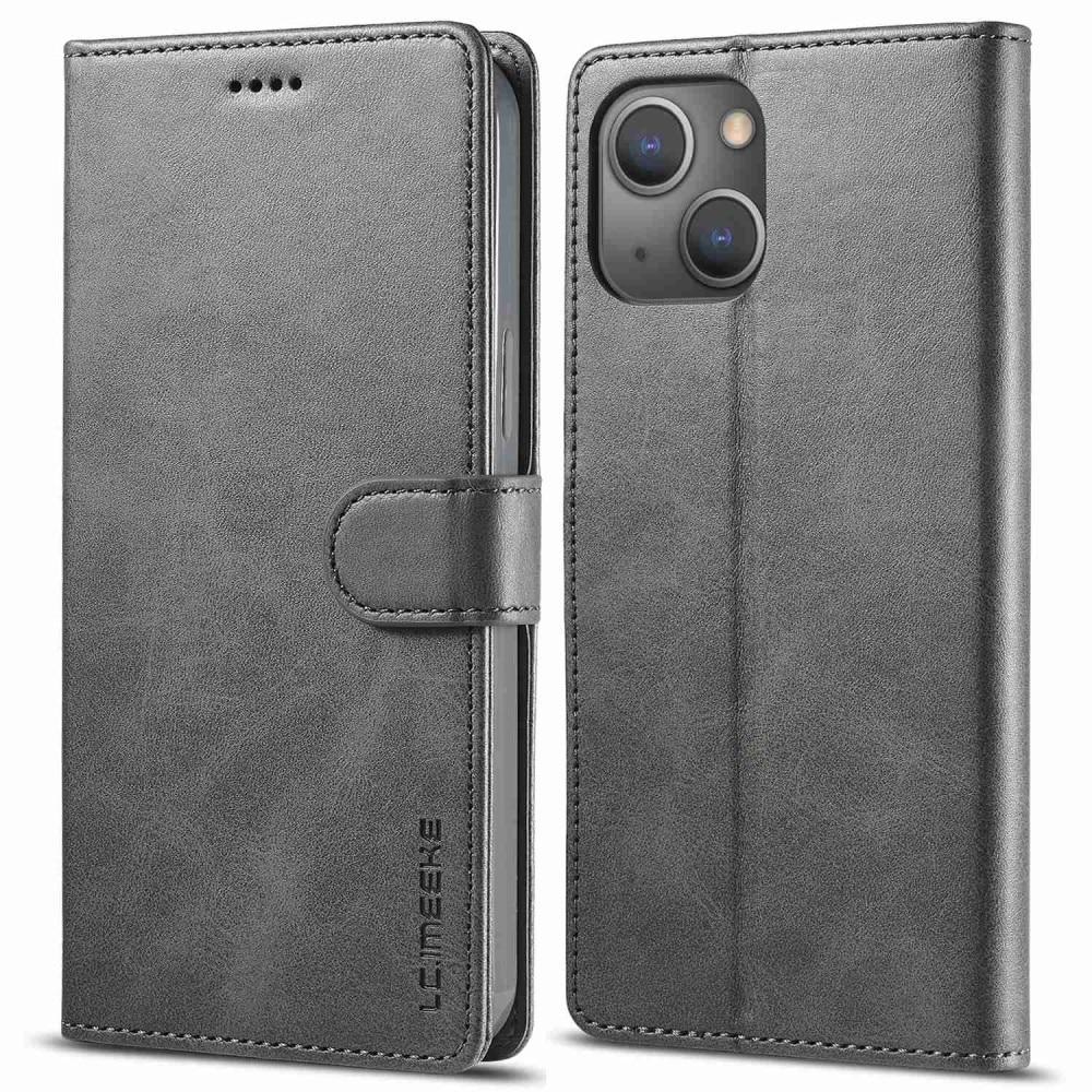 Étui portefeuille iPhone 14 Gris