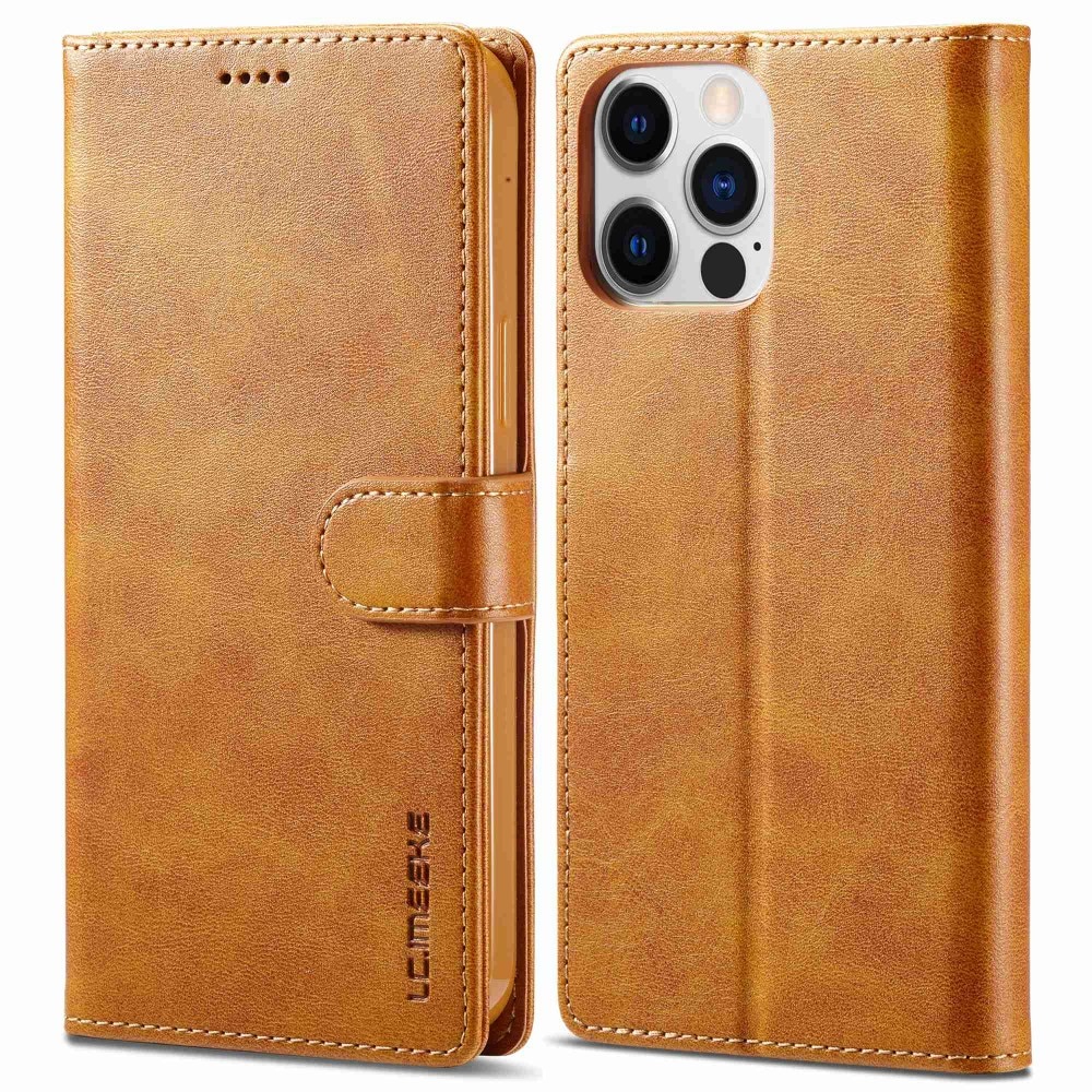 Étui portefeuille iPhone 14 Pro Cognac