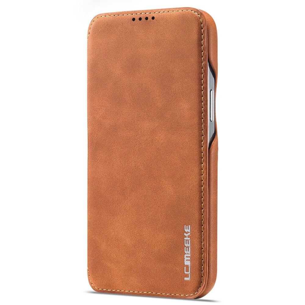 Étui portefeuille mince iPhone 14 Pro Max Cognac