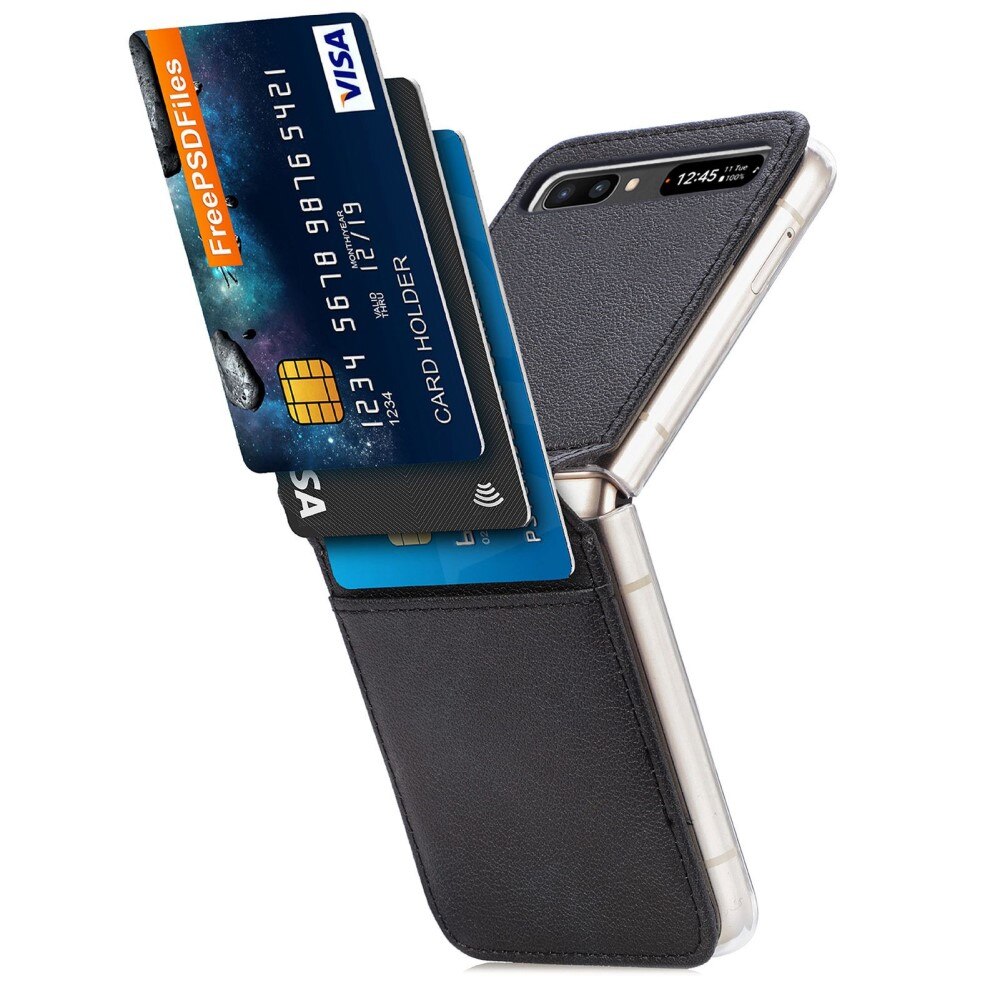 Étui portefeuille Slim Card Wallet Samsung Galaxy Z Flip Noir