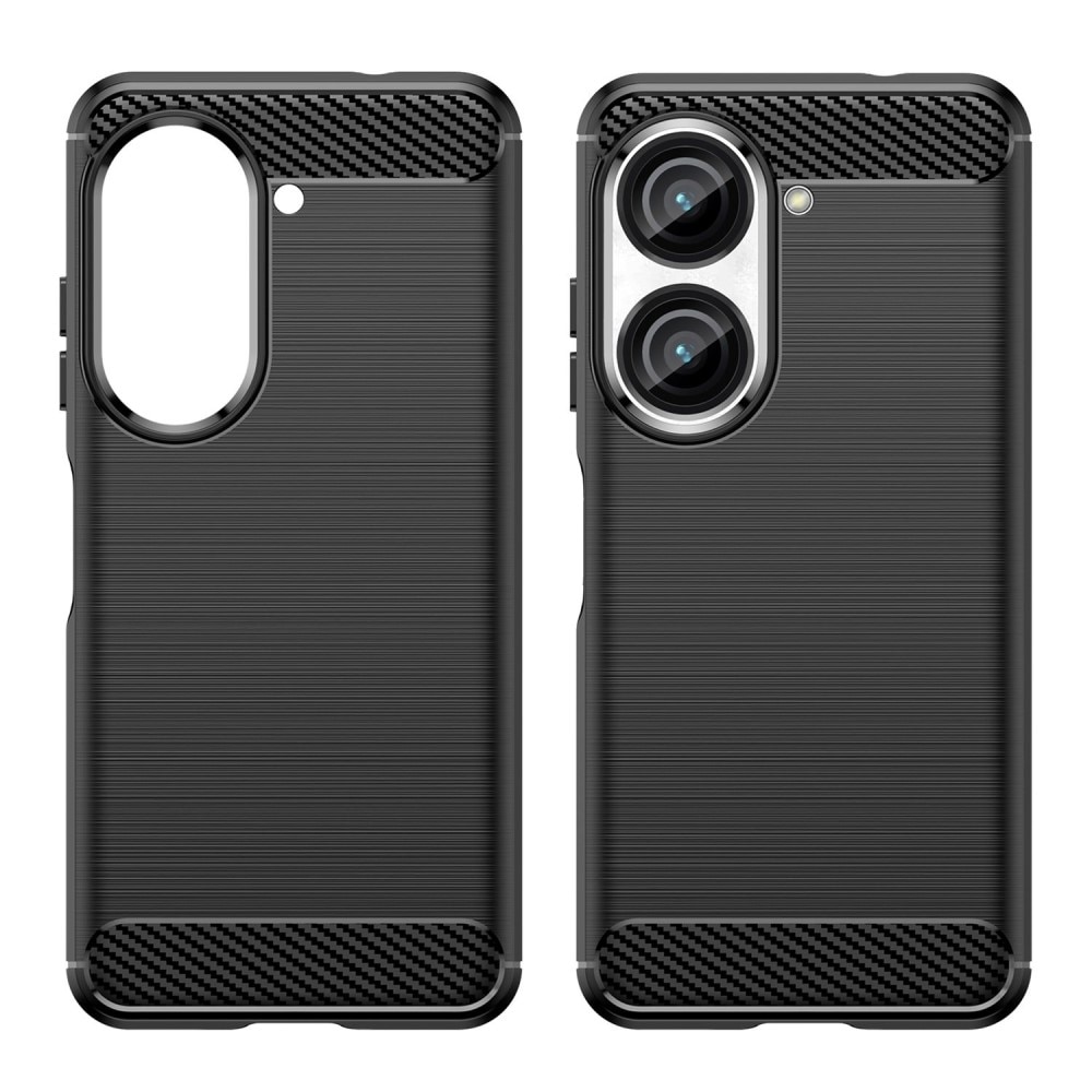 Coque TPU Brushed Asus Zenfone 9 Black