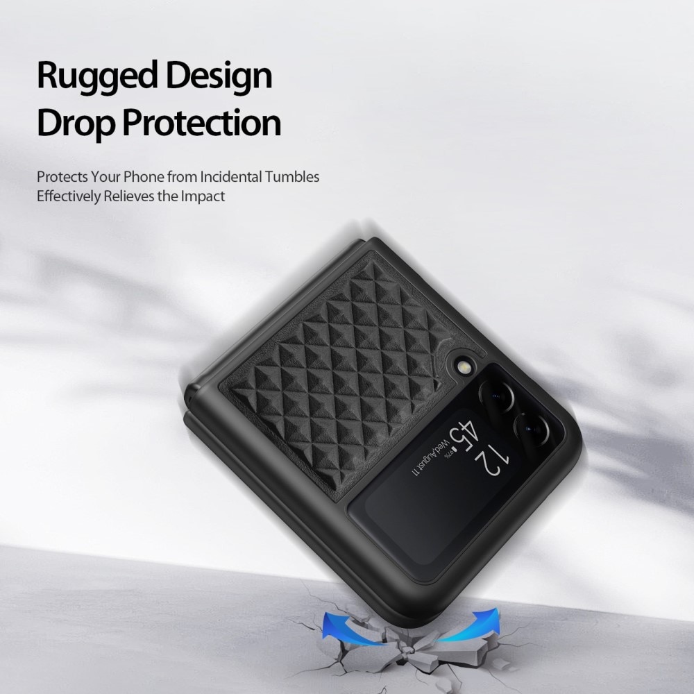 Coque Venice Leather Case Samsung Galaxy Z Flip 4 Black