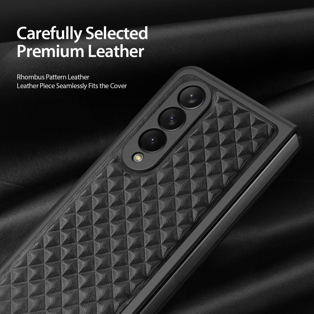 Coque Venice Leather Case Samsung Galaxy Z Fold 4 Black