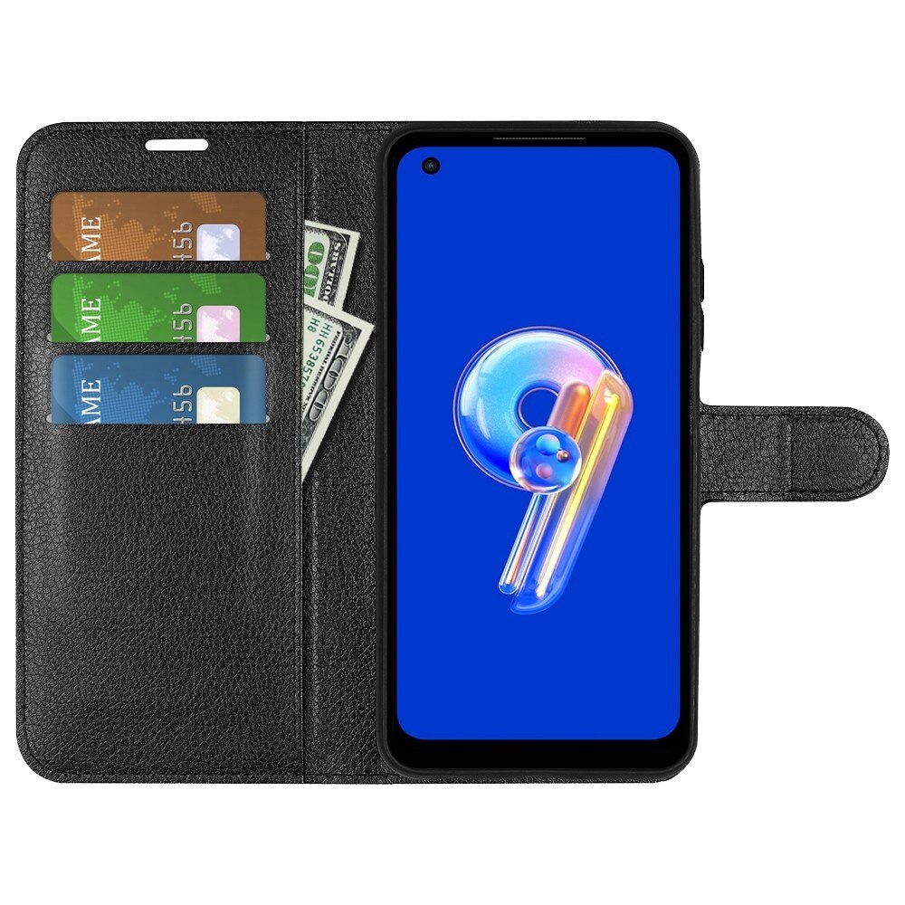 Coque portefeuille Asus Zenfone 9 Noir