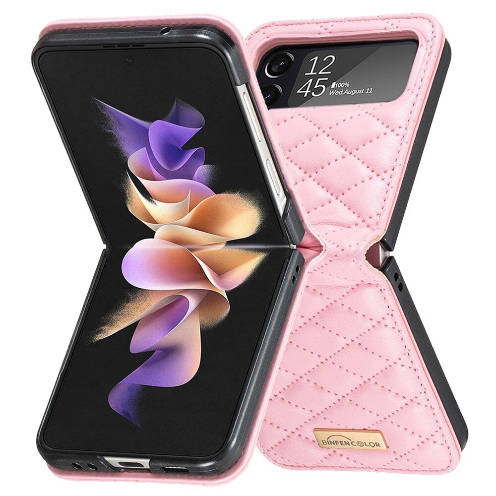 Étui matelassée Samsung Galaxy Z Flip 4 Rose