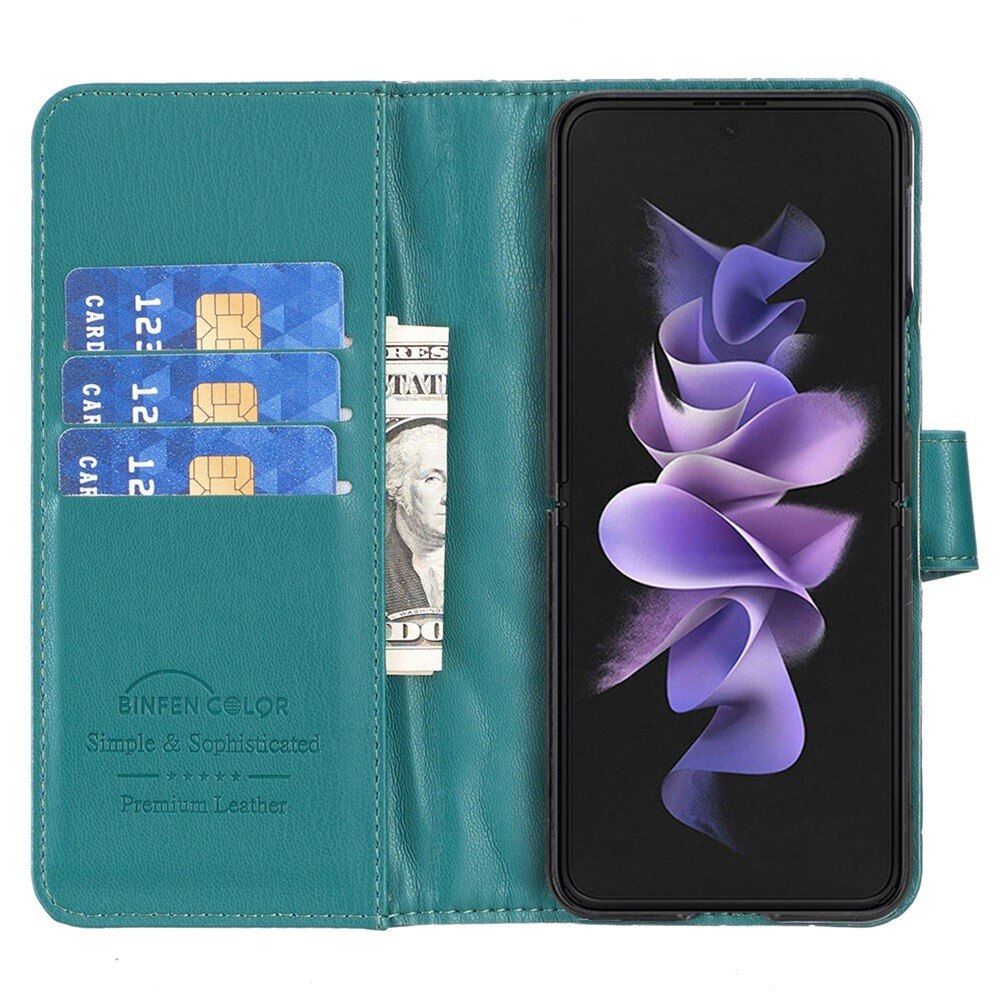 Coque portefeuille matelassé Samsung Galaxy Z Fold 4 Vert