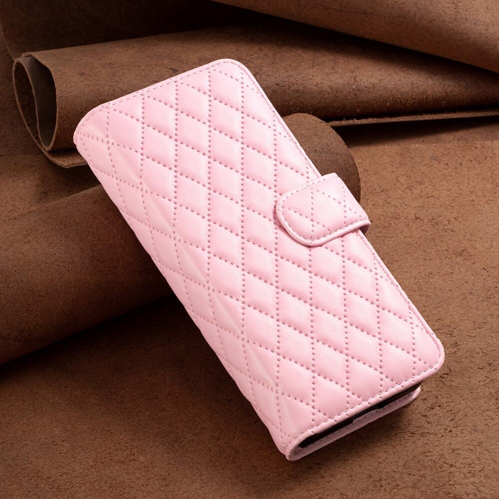 Coque portefeuille matelassé Samsung Galaxy Z Fold 4 Rose