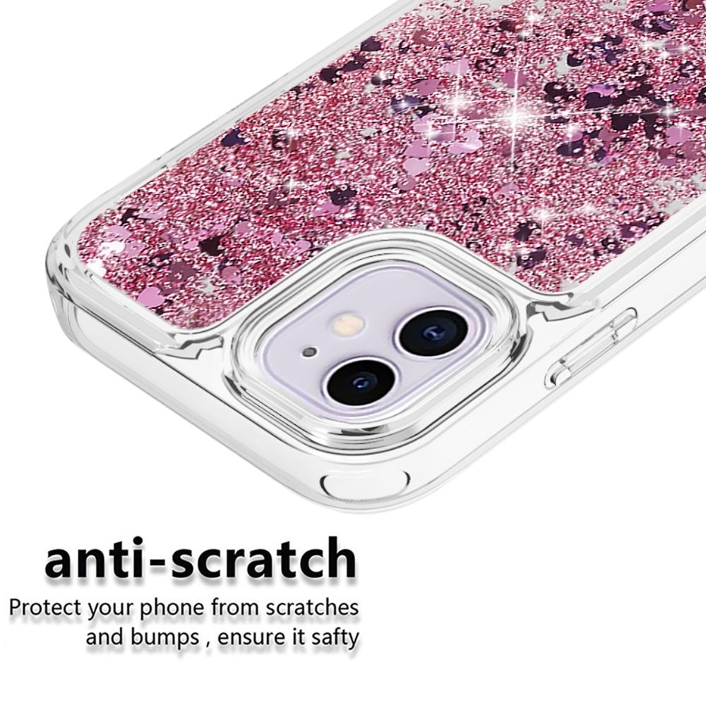 Coque Full Protection Glitter Powder TPU iPhone 11 rose