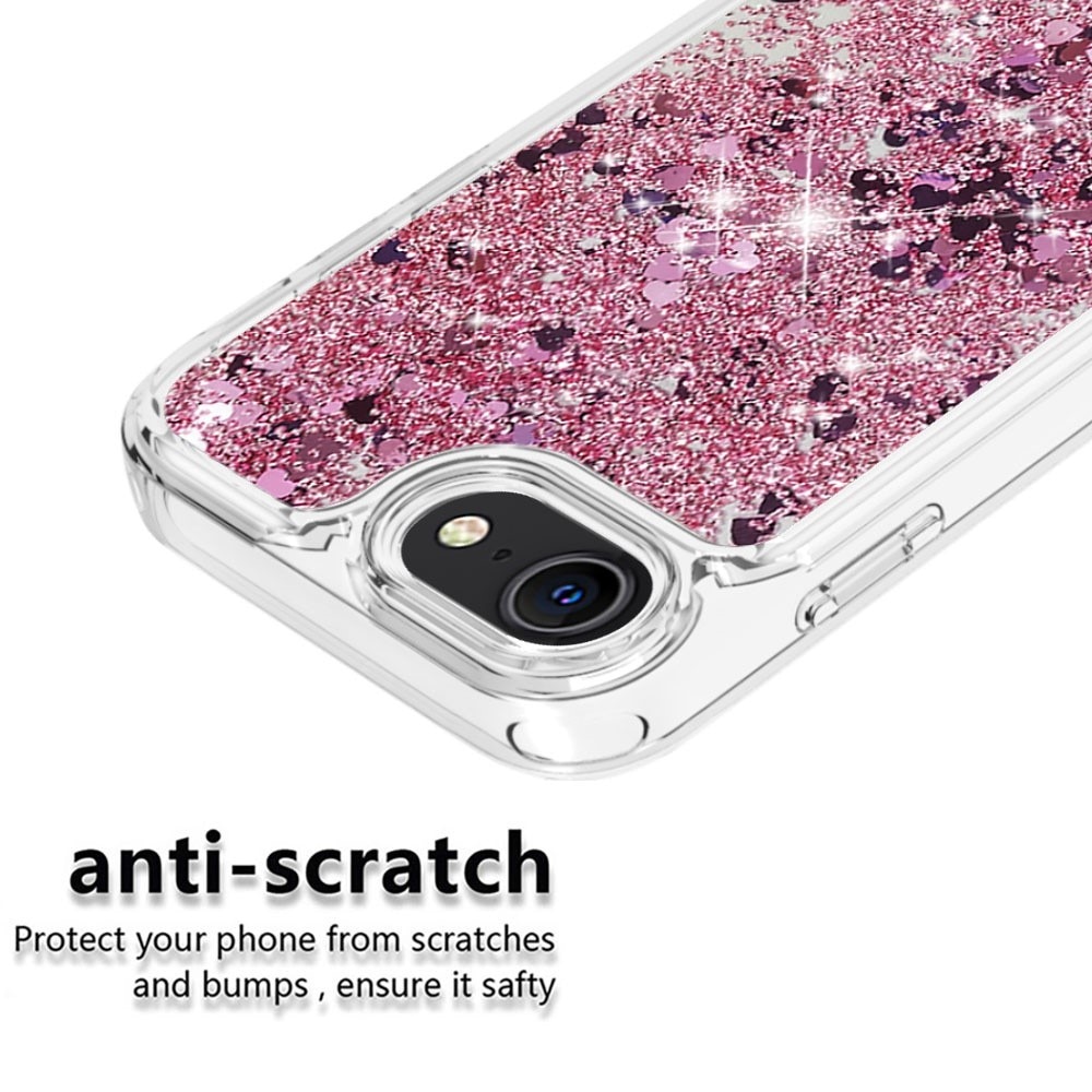 Coque Full Protection Glitter Powder TPU iPhone 7/8/SE rose