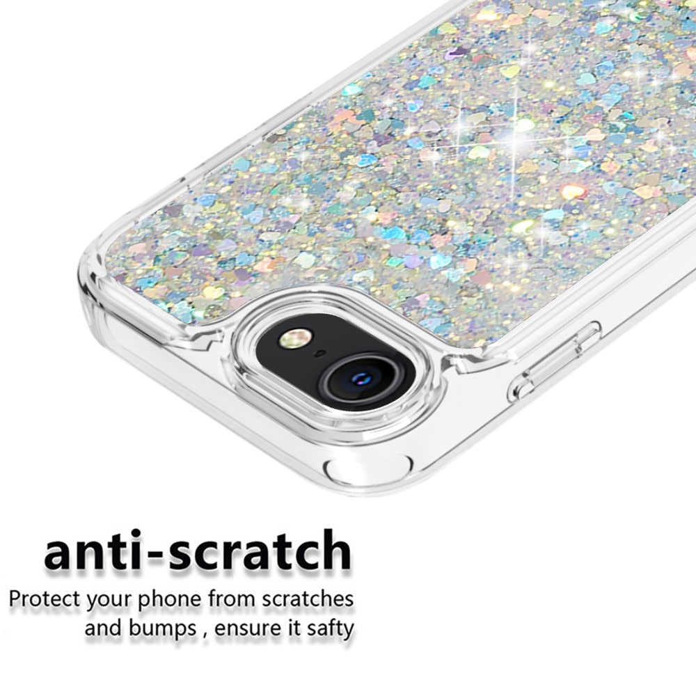 Coque Full Protection Glitter Powder TPU iPhone 7/8/SE argent