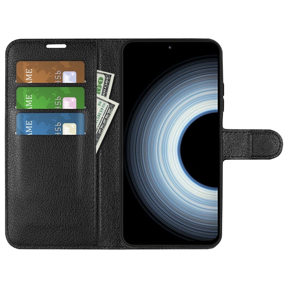 Coque portefeuille Xiaomi 12T/12T Pro, Noir