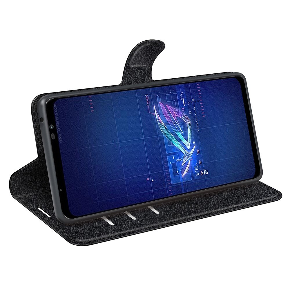 Coque portefeuille Asus ROG Phone 6/ROG Phone 6 Pro, Noir