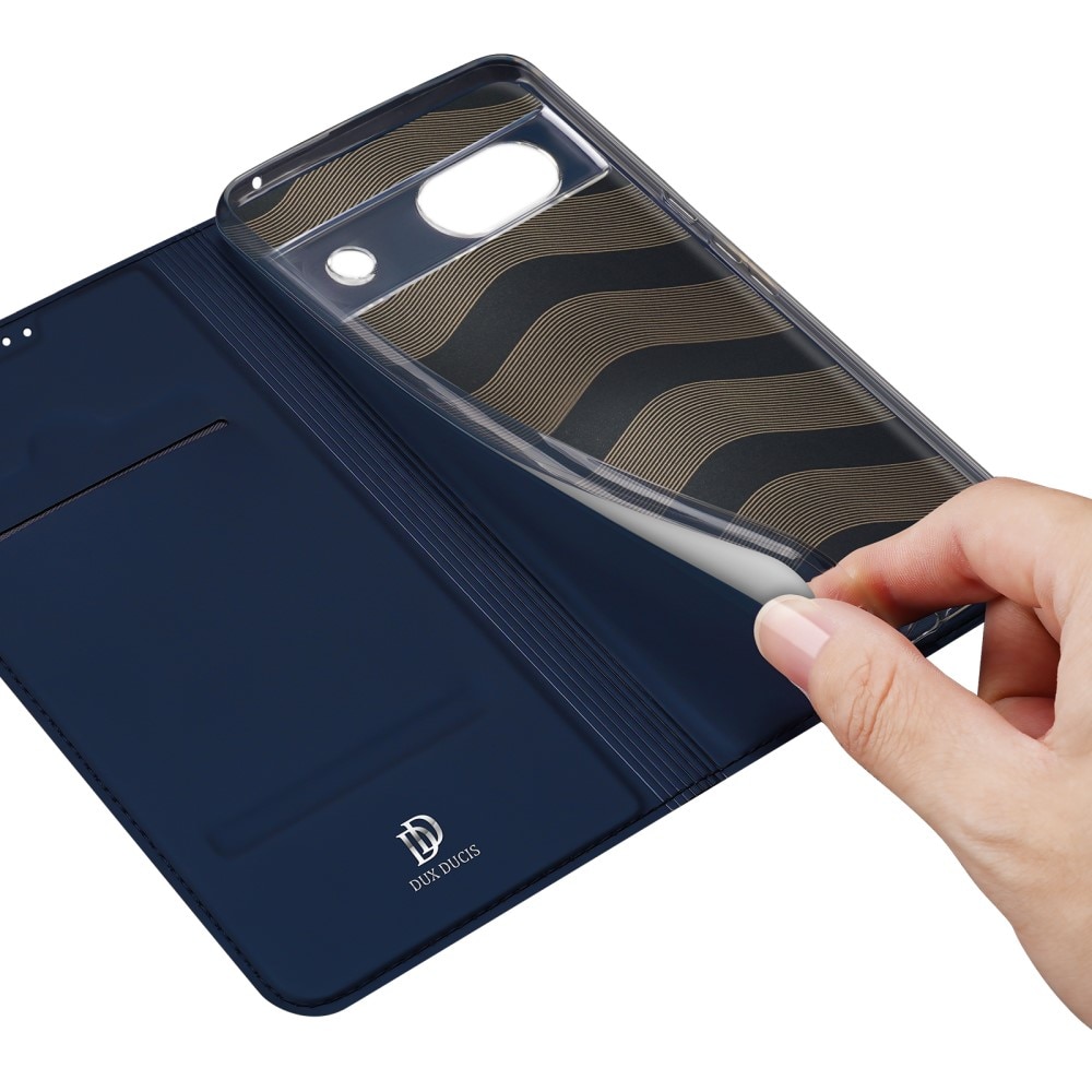 Étui portefeuille Skin Pro Series Google Pixel 8a, Bleu
