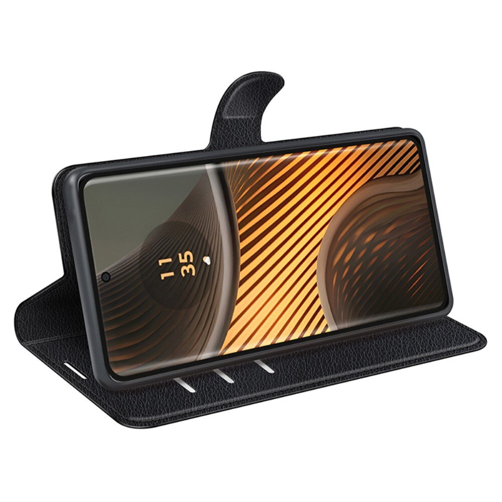 Coque portefeuille Motorola Edge 50 Ultra, Noir