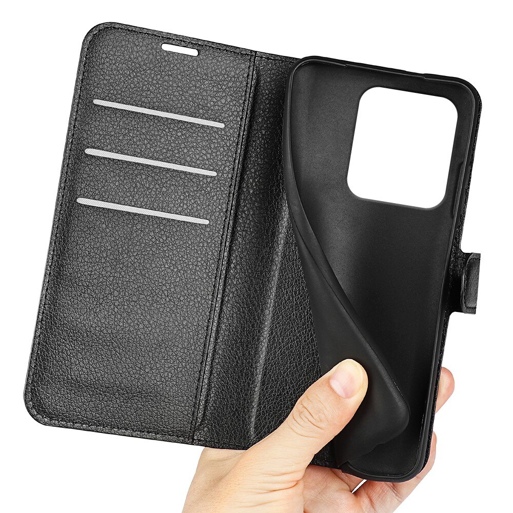 Coque portefeuille Motorola Edge 50 Ultra, Noir