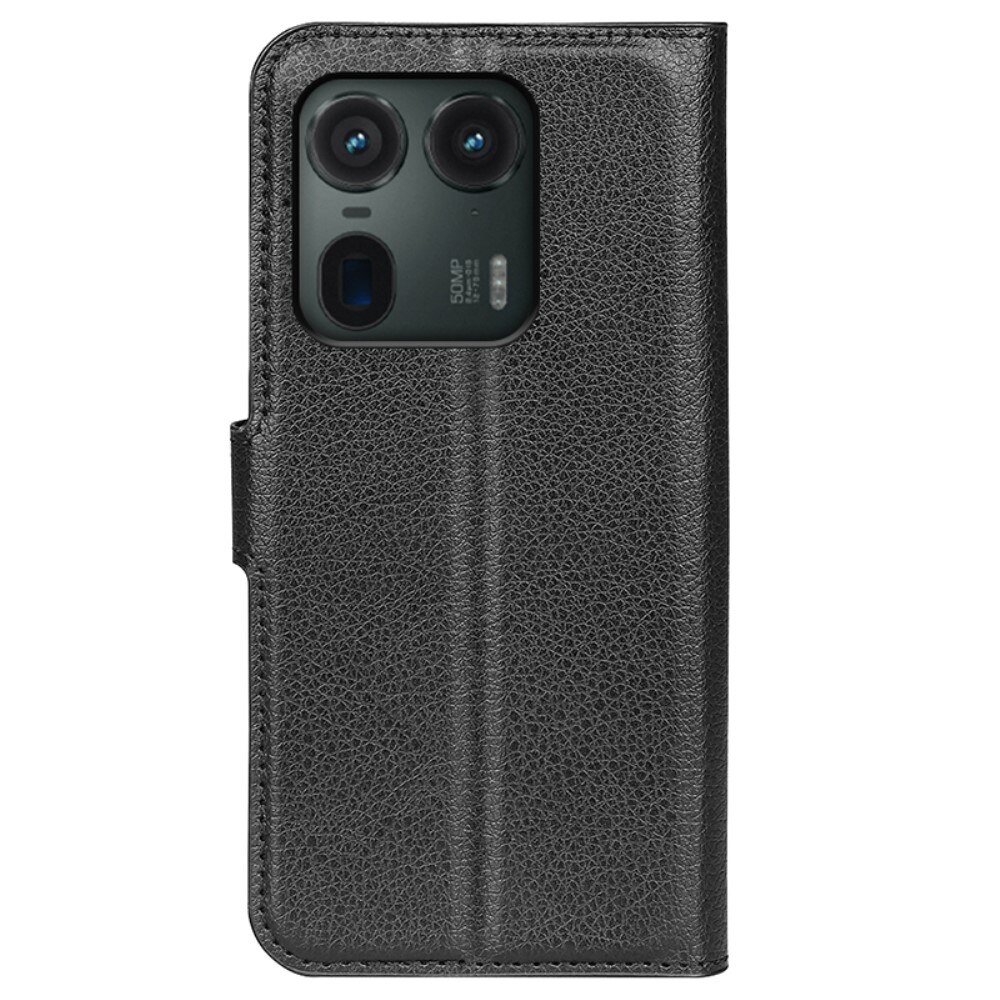 Coque portefeuille Motorola Edge 50 Ultra, Noir