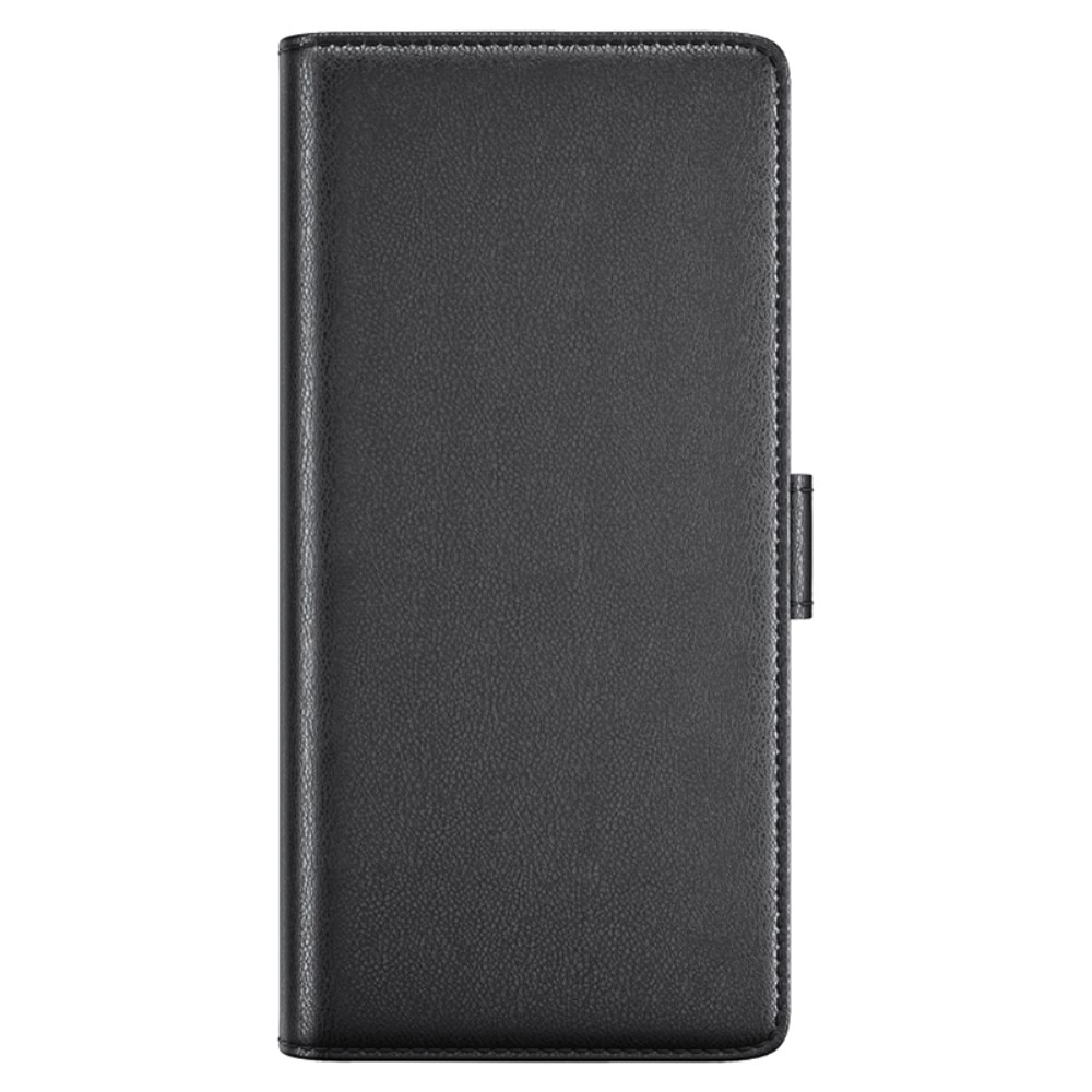 Étui en cuir veritable Motorola Edge 50 Ultra, Noir
