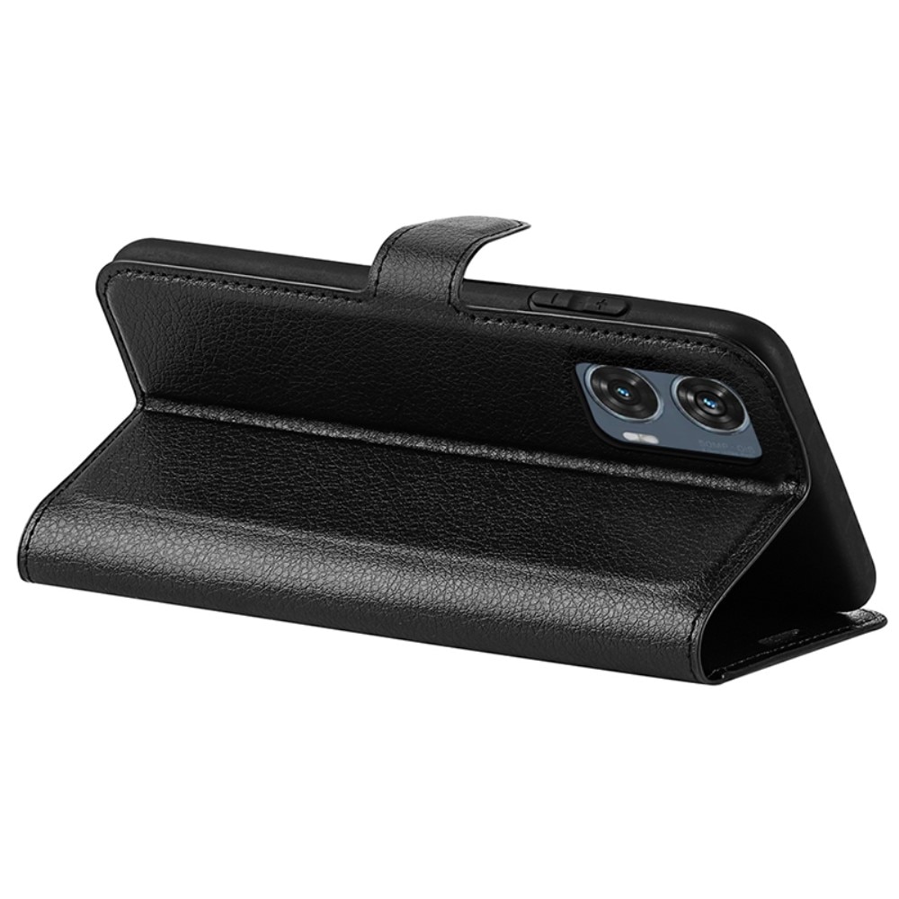 Coque portefeuille Motorola Edge 50 Fusion, Noir