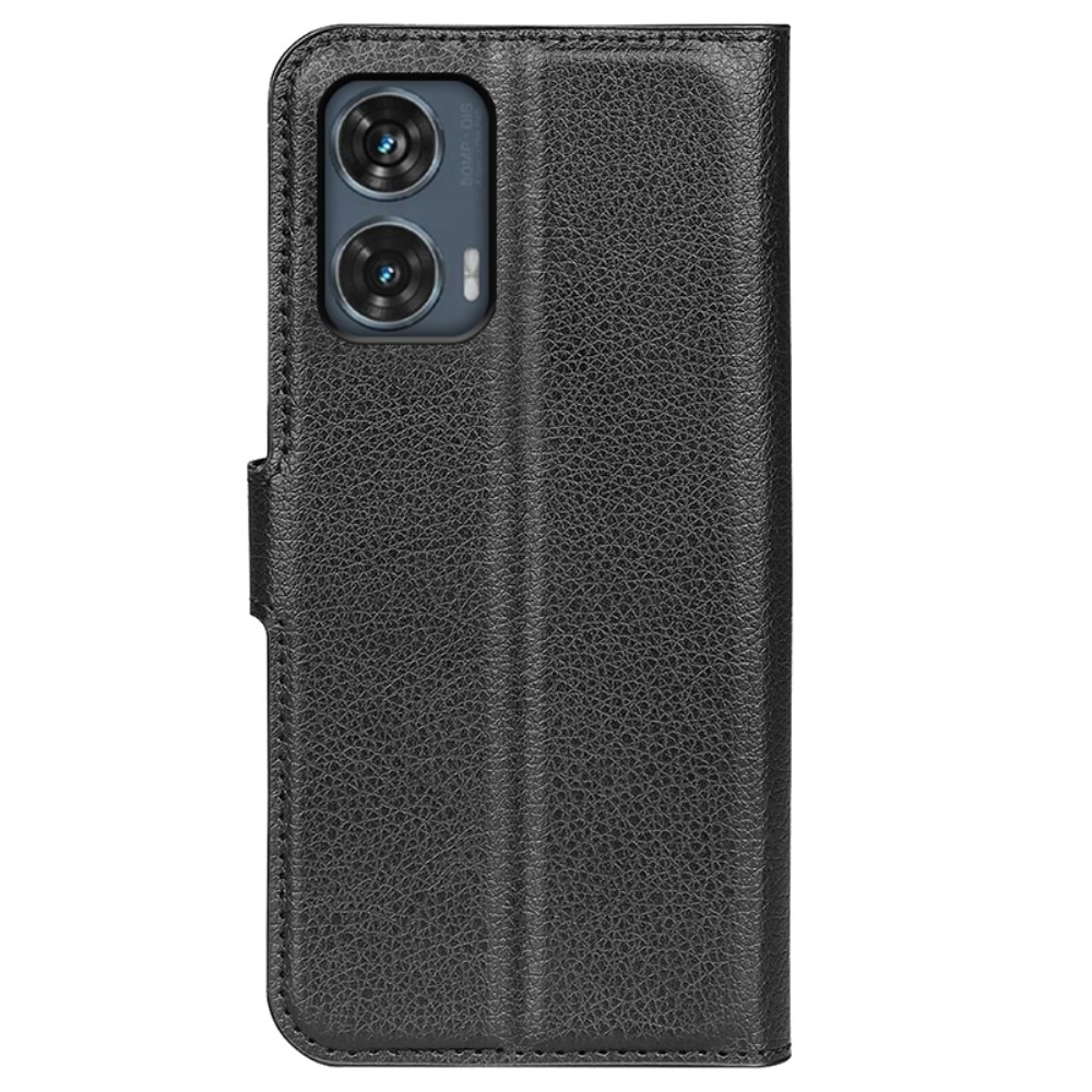 Coque portefeuille Motorola Edge 50 Fusion, noir