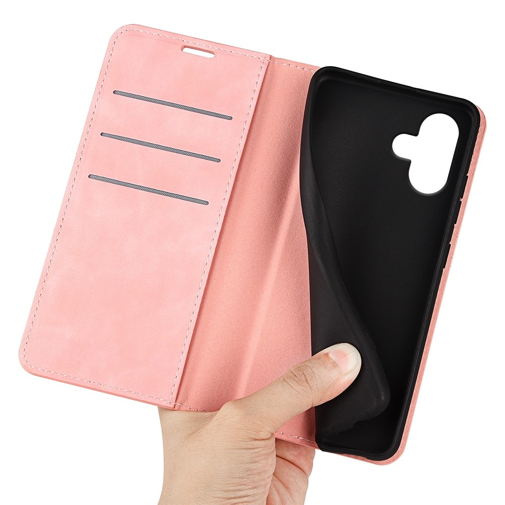Coque portefeuille mince iPhone 16, Rose
