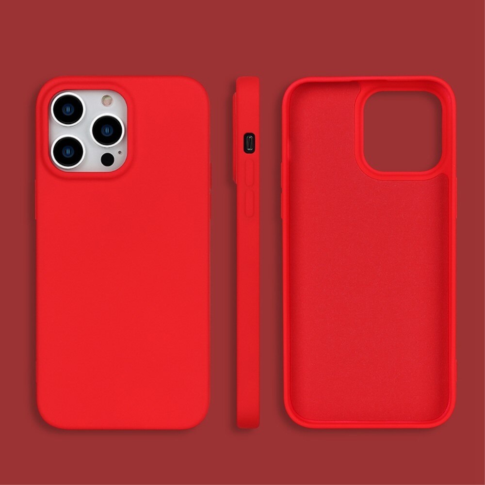 Coque TPU iPhone 14 Pro Rouge