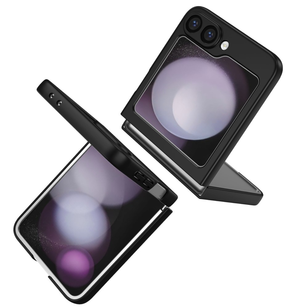 Coque magnétique avec porte-bague Samsung Galaxy Z Flip 6, noir