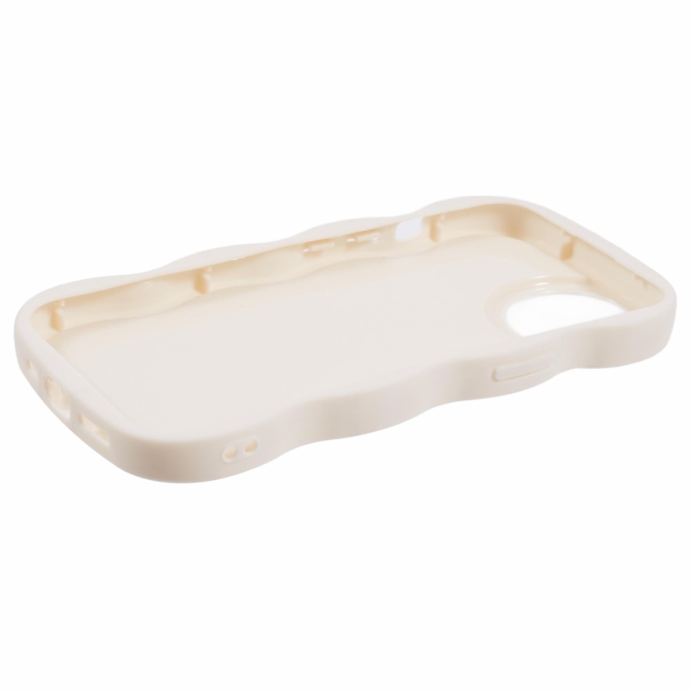 Coque TPU Wavy Edge iPhone 13, Blanc