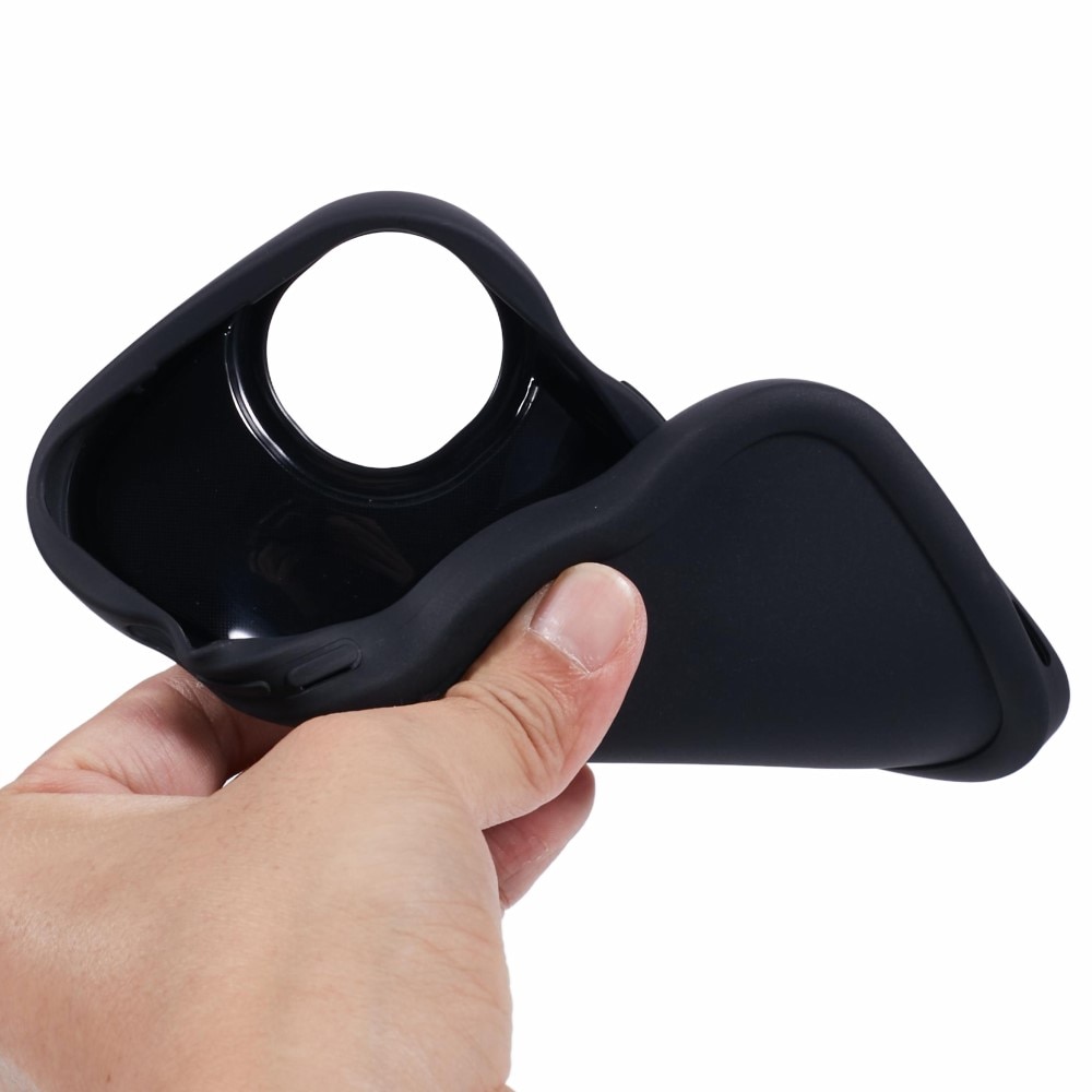 Coque TPU Wavy Edge iPhone 13, Noir