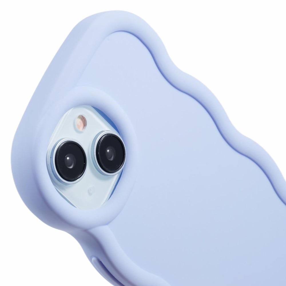 Coque TPU Wavy Edge iPhone 13, Violet