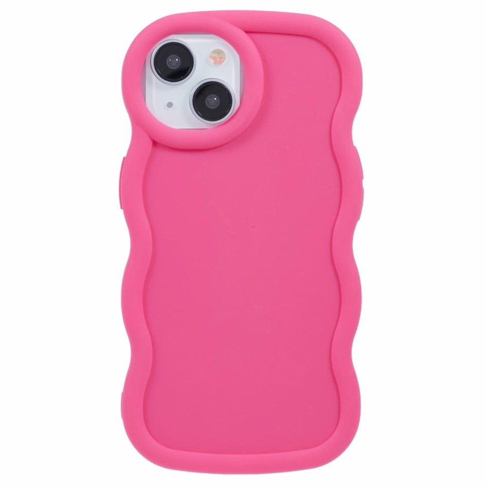 Coque TPU Wavy Edge iPhone 13, Rose