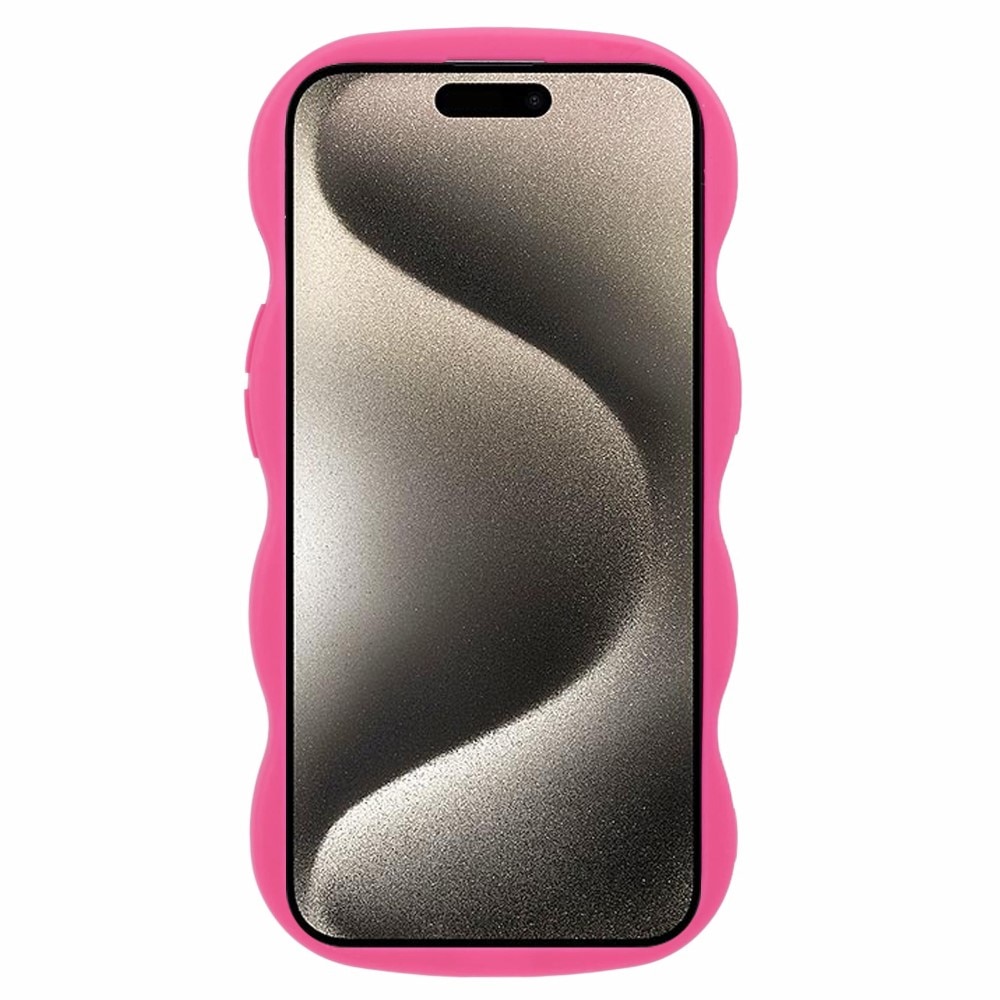Coque TPU Wavy Edge iPhone 13, Rose