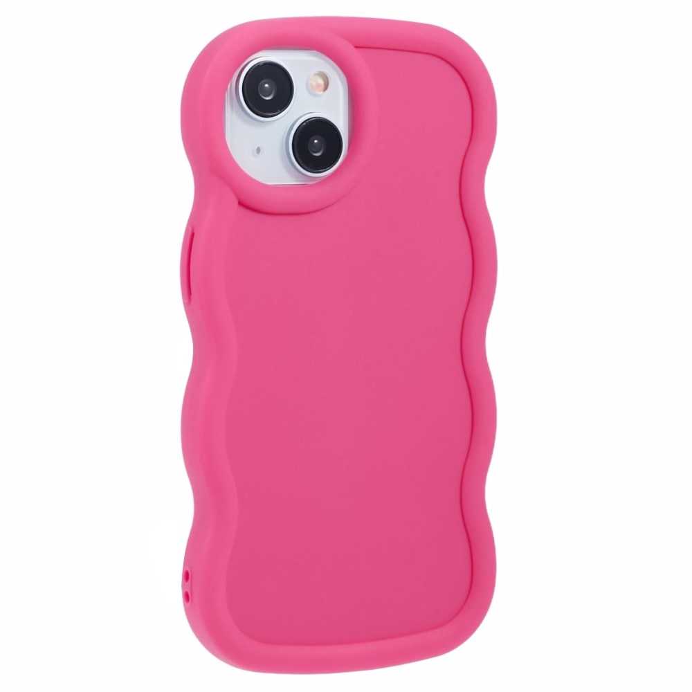 Coque TPU Wavy Edge iPhone 13, Rose