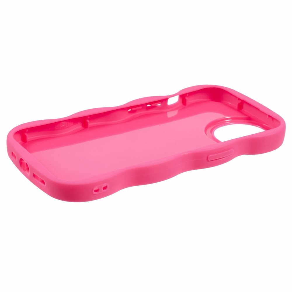 Coque TPU Wavy Edge iPhone 13, Rose