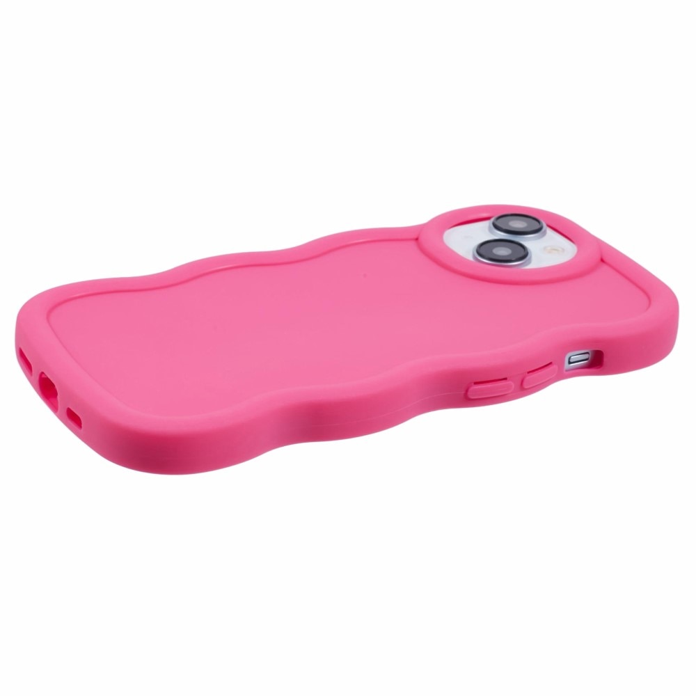 Coque TPU Wavy Edge iPhone 13, Rose
