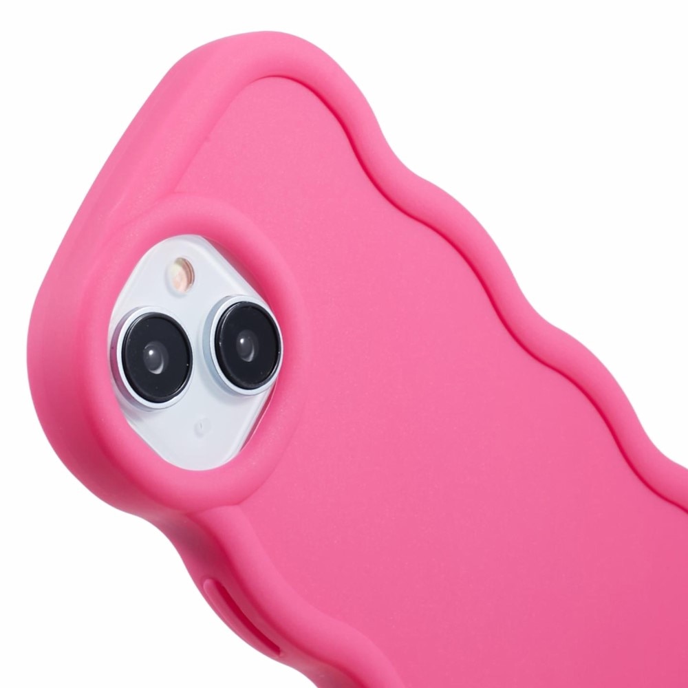 Coque TPU Wavy Edge iPhone 13, Rose