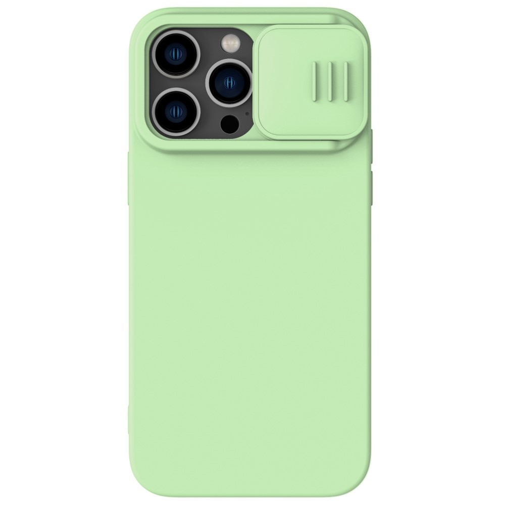 Coque Soft CamShield iPhone 14 Pro, vert clair