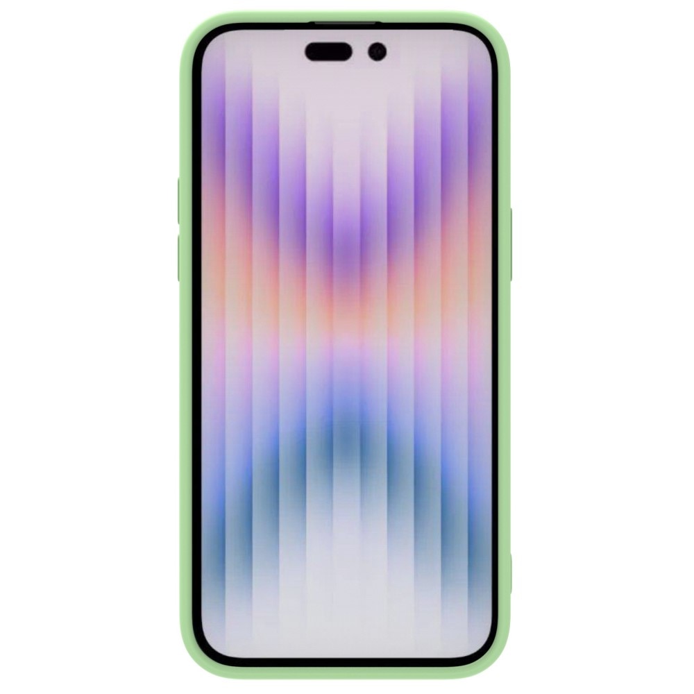 Coque Soft CamShield iPhone 14 Pro, vert clair